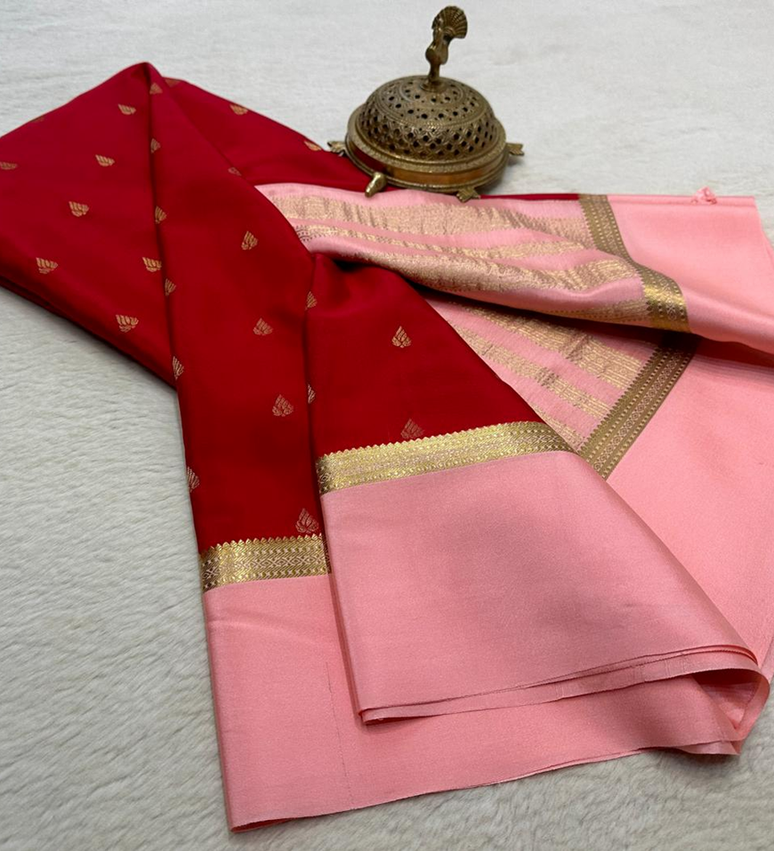 Mysore Crape Silk Sarees kii